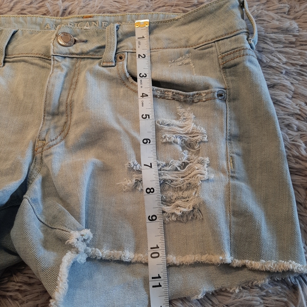 American Eagle Jean Shorts Stretch Size 8 - Picture 8 of 12